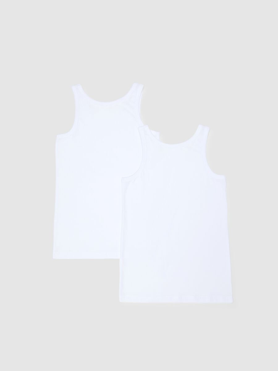 Bipack canottiere bianche da ragazzo in puro cotone regular fit_1