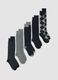 Five-pack of multicoloured long socks in stretch organic cotton_0