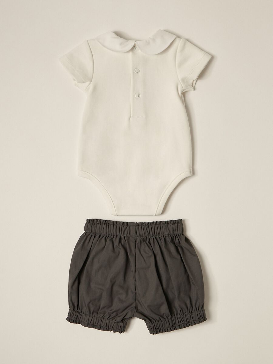 IANA newborn boy bodysuit + shorts set_1