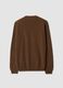 Brown pure wool crew-neck jumper, regular fit_2