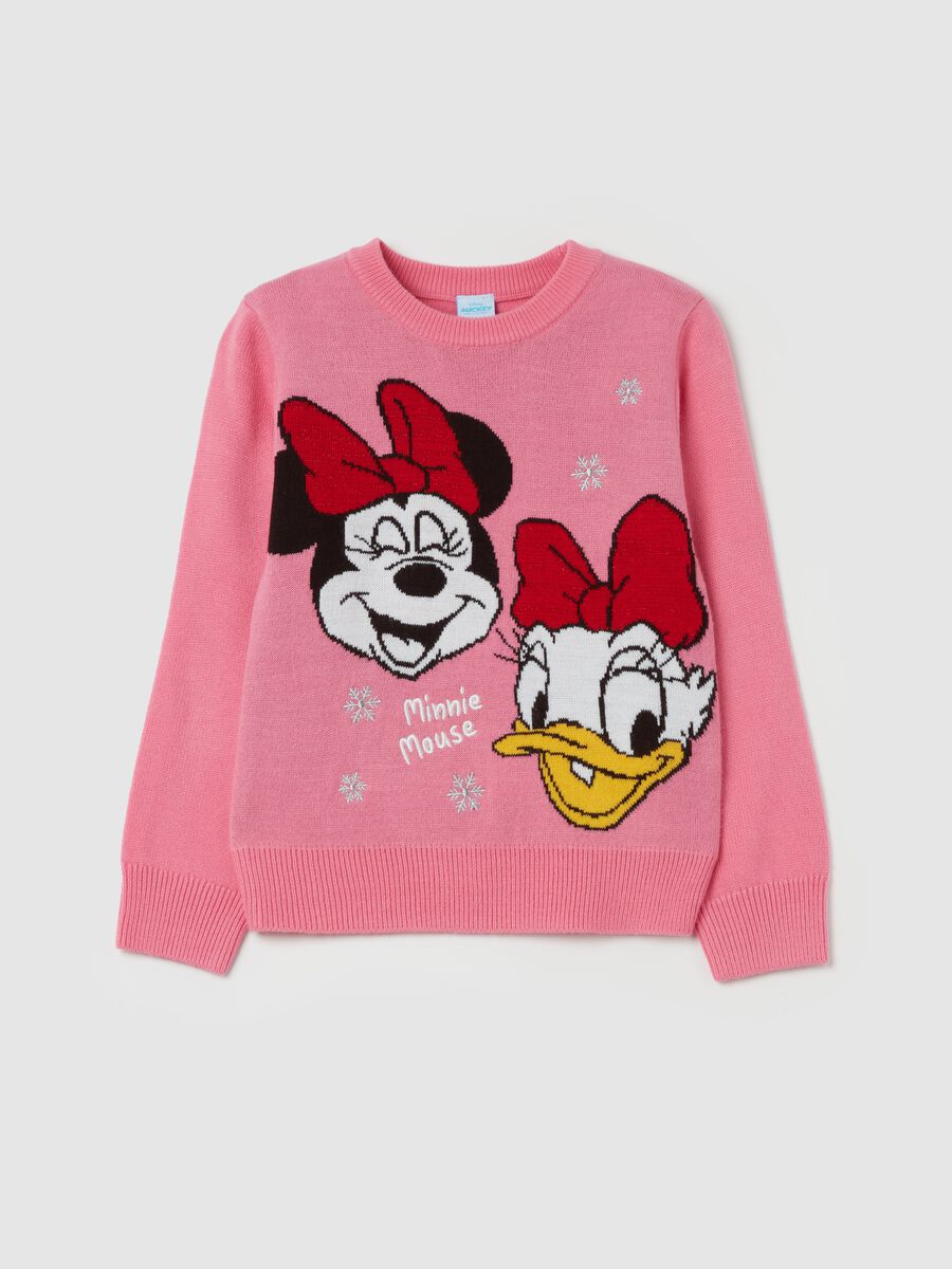 Pullover with Minnie Mouse and Daisy Duck design_0