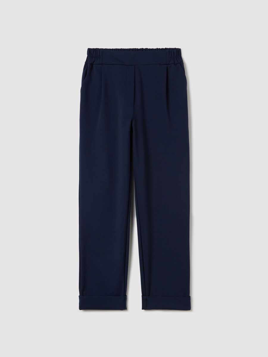 Cropped chino trousers with turn-ups_4