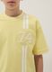 Boys' yellow pure cotton relaxed fit t-shirt with number_2