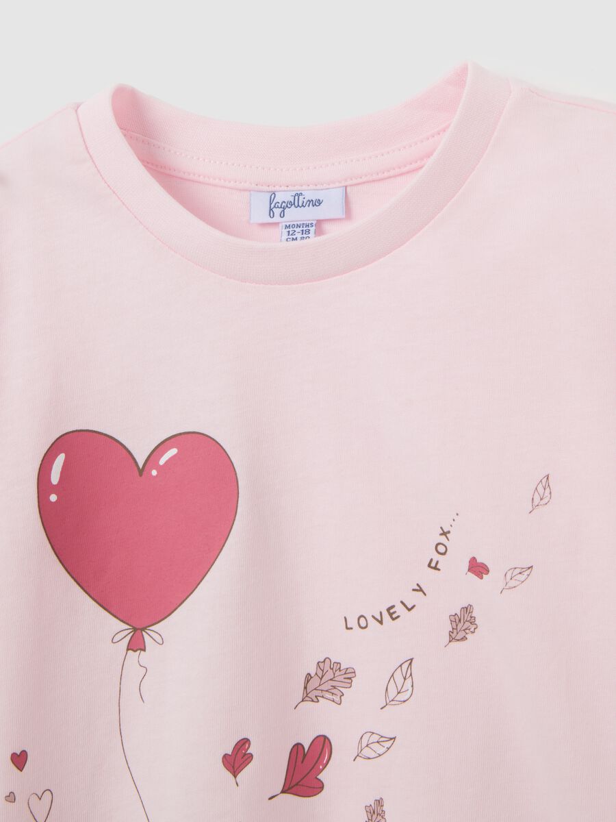 Pink Long Sleeve Cotton T-shirt_3