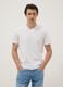 White pure cotton V-neck regular fit T-shirt_0