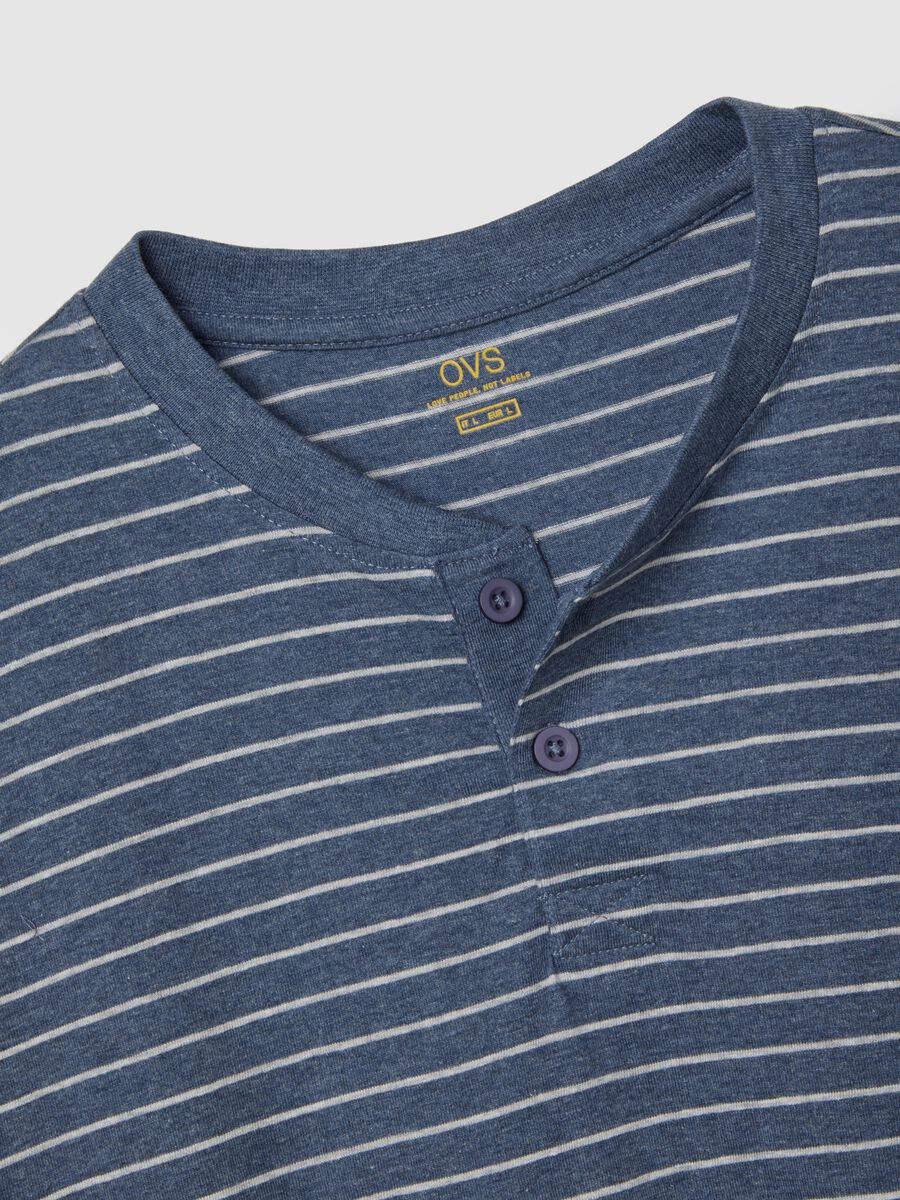 Pigiama in misto cotone blu regular fit_5