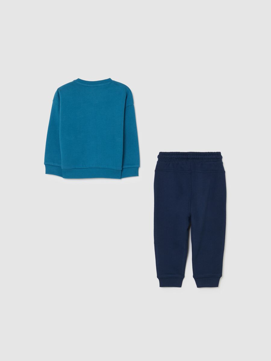 Kids' blue cotton tracksuit regular fit_1