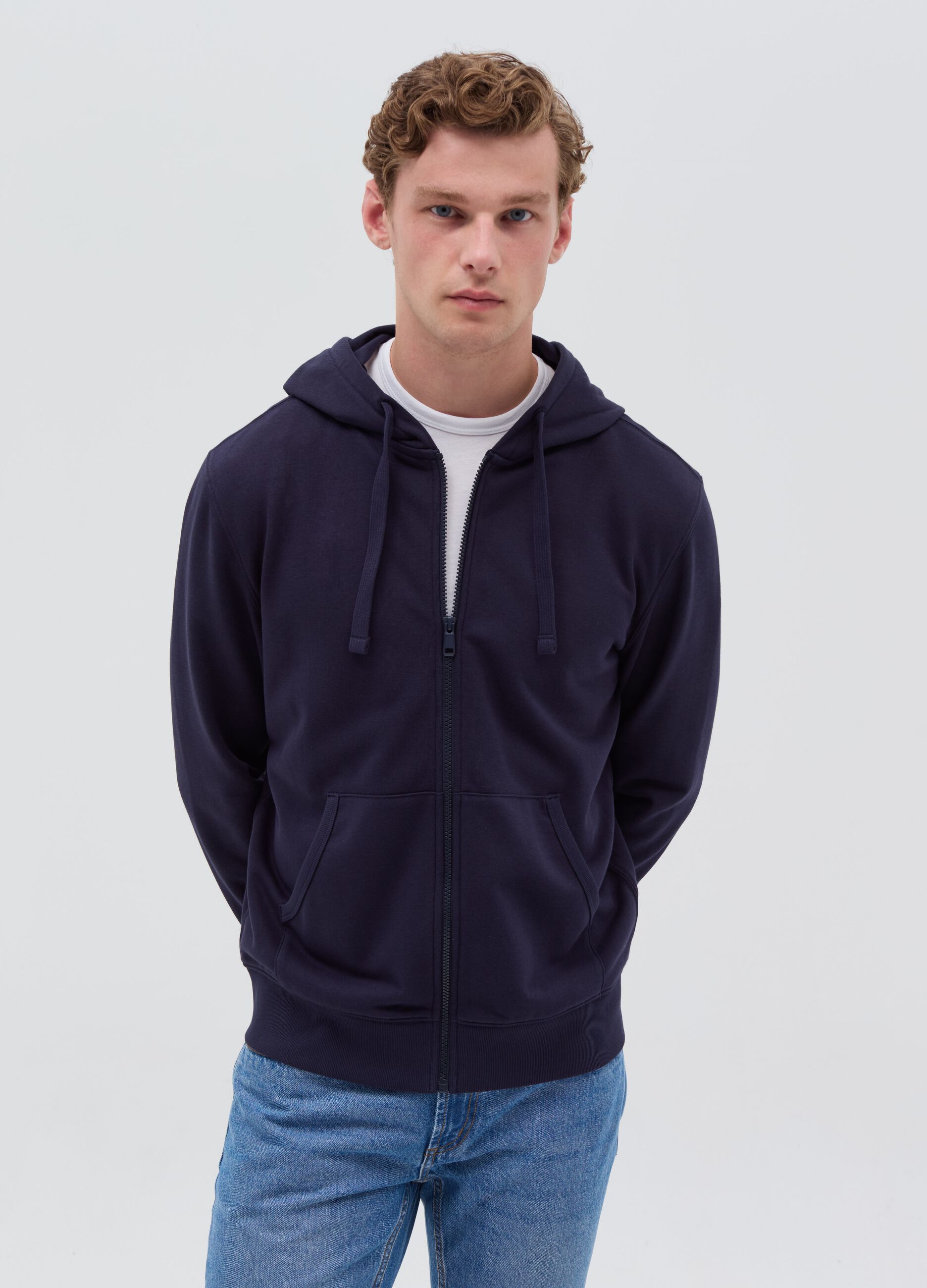 Felpe Uomo con Zip Girocollo Con Cappuccio e Senza OVS