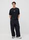 Black PlayStation fitness trousers with contrast piping_0