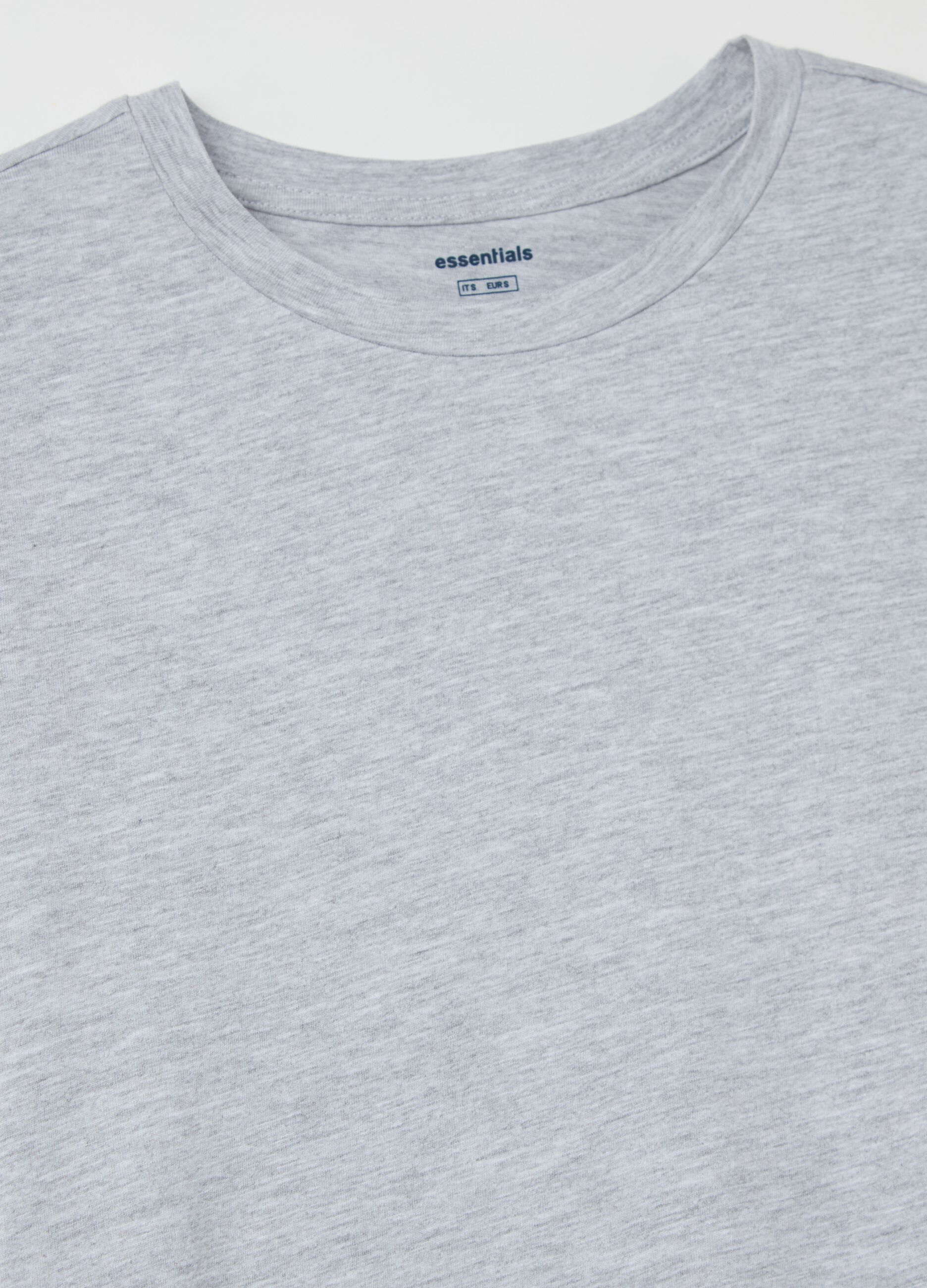 Organic cotton T-shirt with round neck