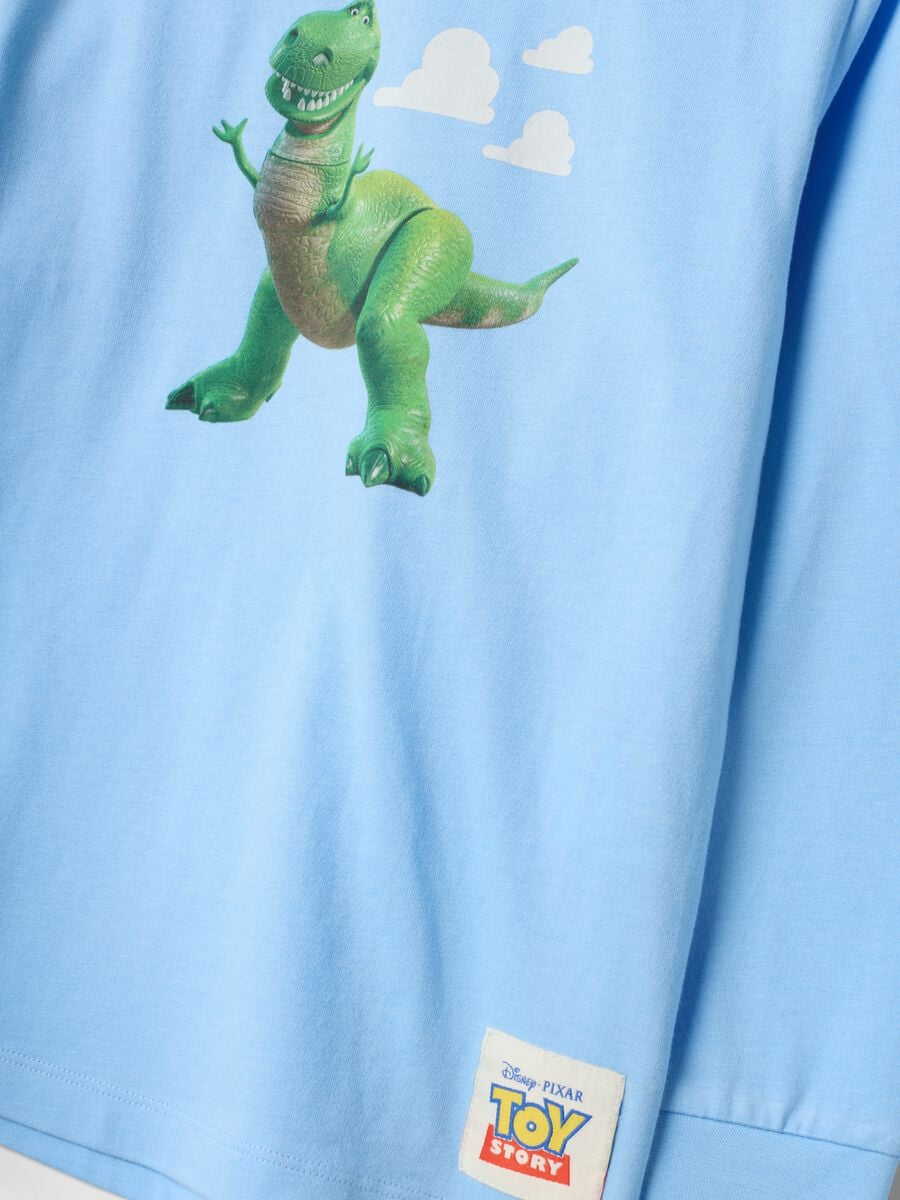 Light Blue Toy Story Print Organic Cotton Pyjamas_3