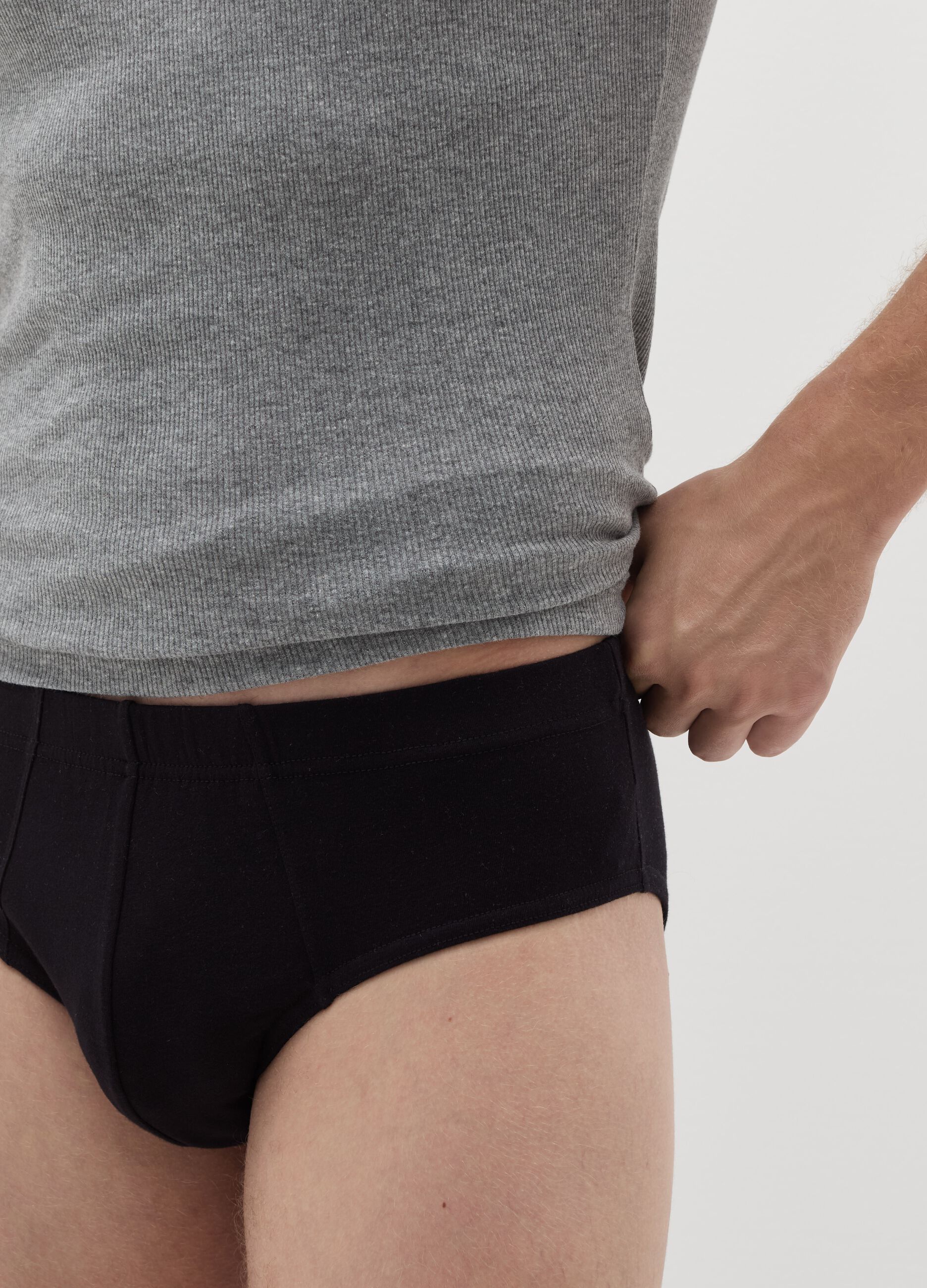Tripack slip in cotone bio stretch