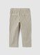 Striped trousers in linen and cotton_1