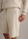 Bermuda in misto cotone elasticizzato beige regular fit_3