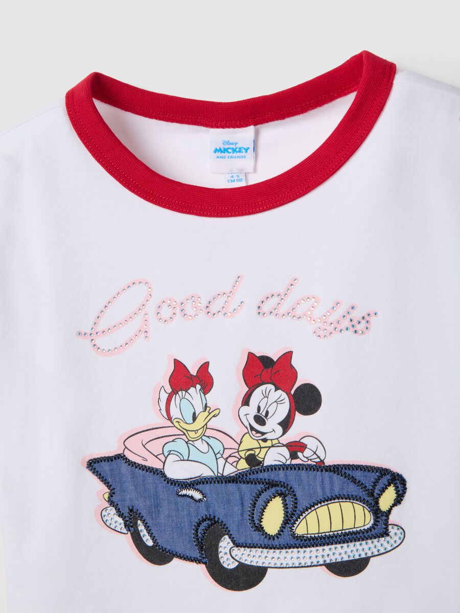 Multicolour stretch cotton shirt and shorts set for girls_2