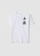 Boys&rsquo; white PlayStation logo T-shirt in pure cotton, relaxed fit_0
