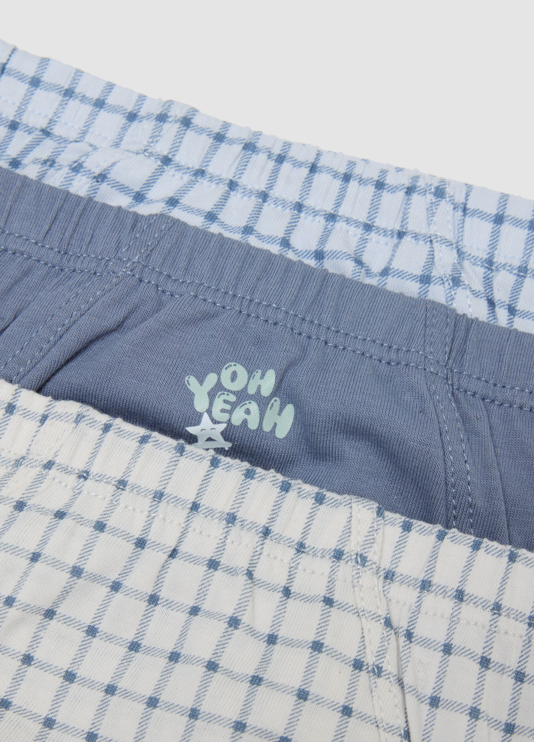 Pack of 5 multicoloured pure organic cotton briefs for baby