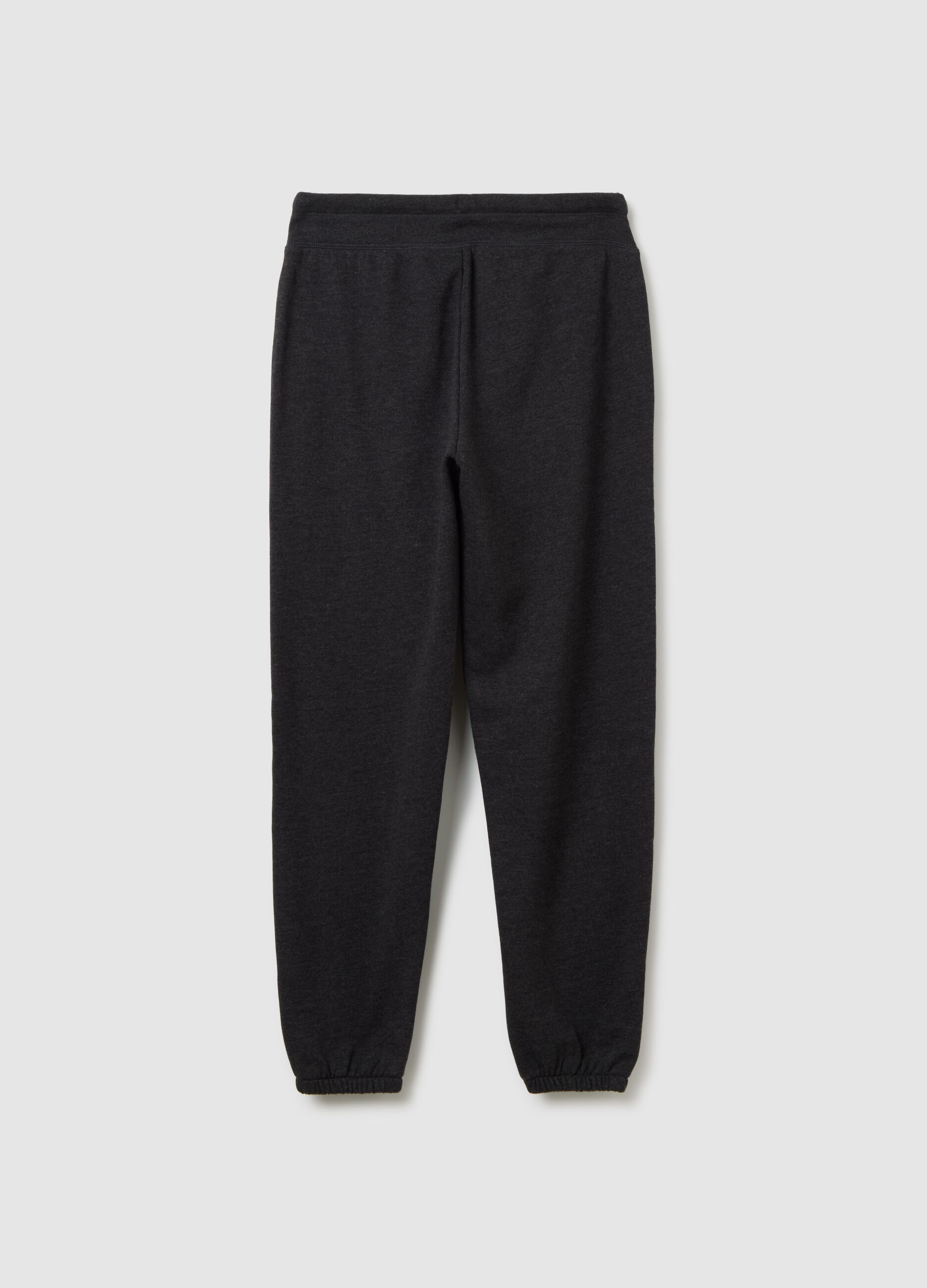 Cotton joggers with logo embroidery