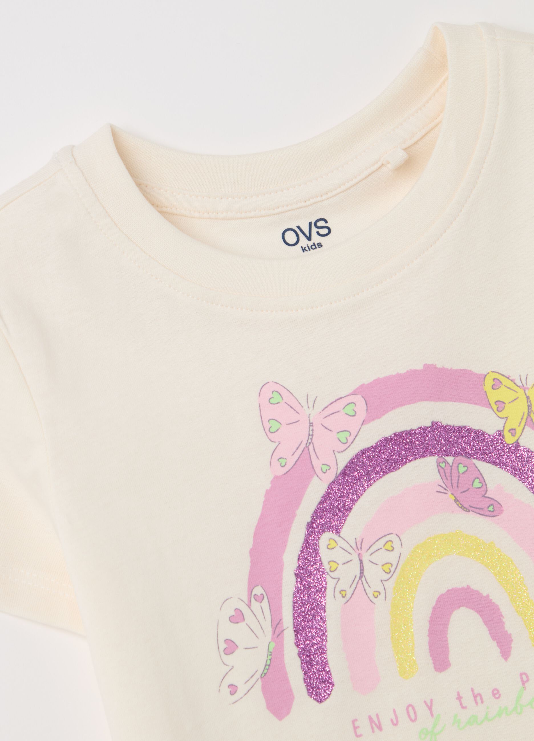 Cotton T-shirt with print