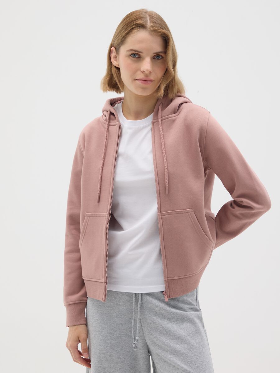 Pink Regular Fit Cotton Mix Sweatshirt_0