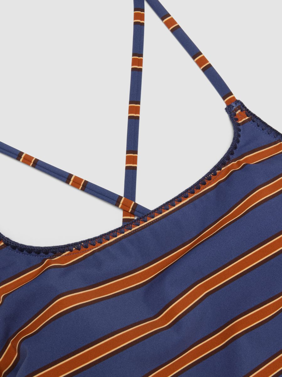 Stretch multicolour striped one-piece swimsuit_1