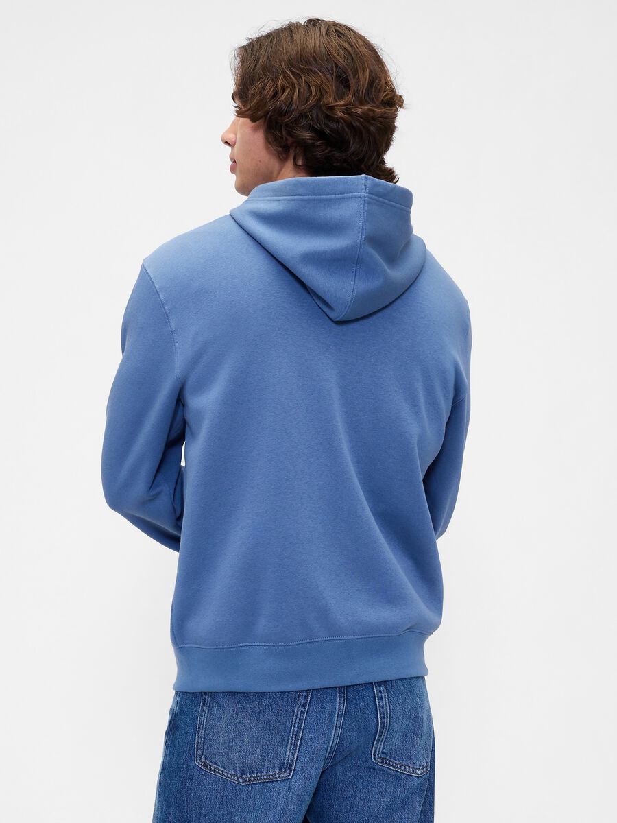 Blue hoodie with full zip closure_2