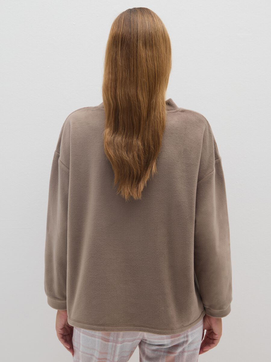 Brown Pyjama Top Regular Fit_2