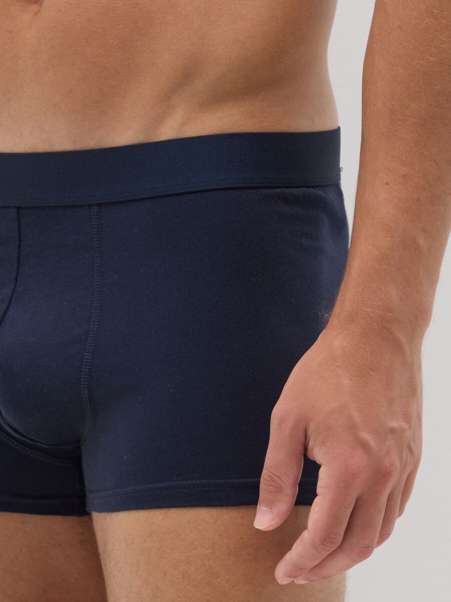 Regular fit blue pure cotton boxer set_3