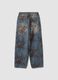 Blue wide-leg jeans in a cotton, viscose and lyocell blend_2