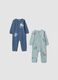 2-pack blue sleepsuits in pure organic cotton_0