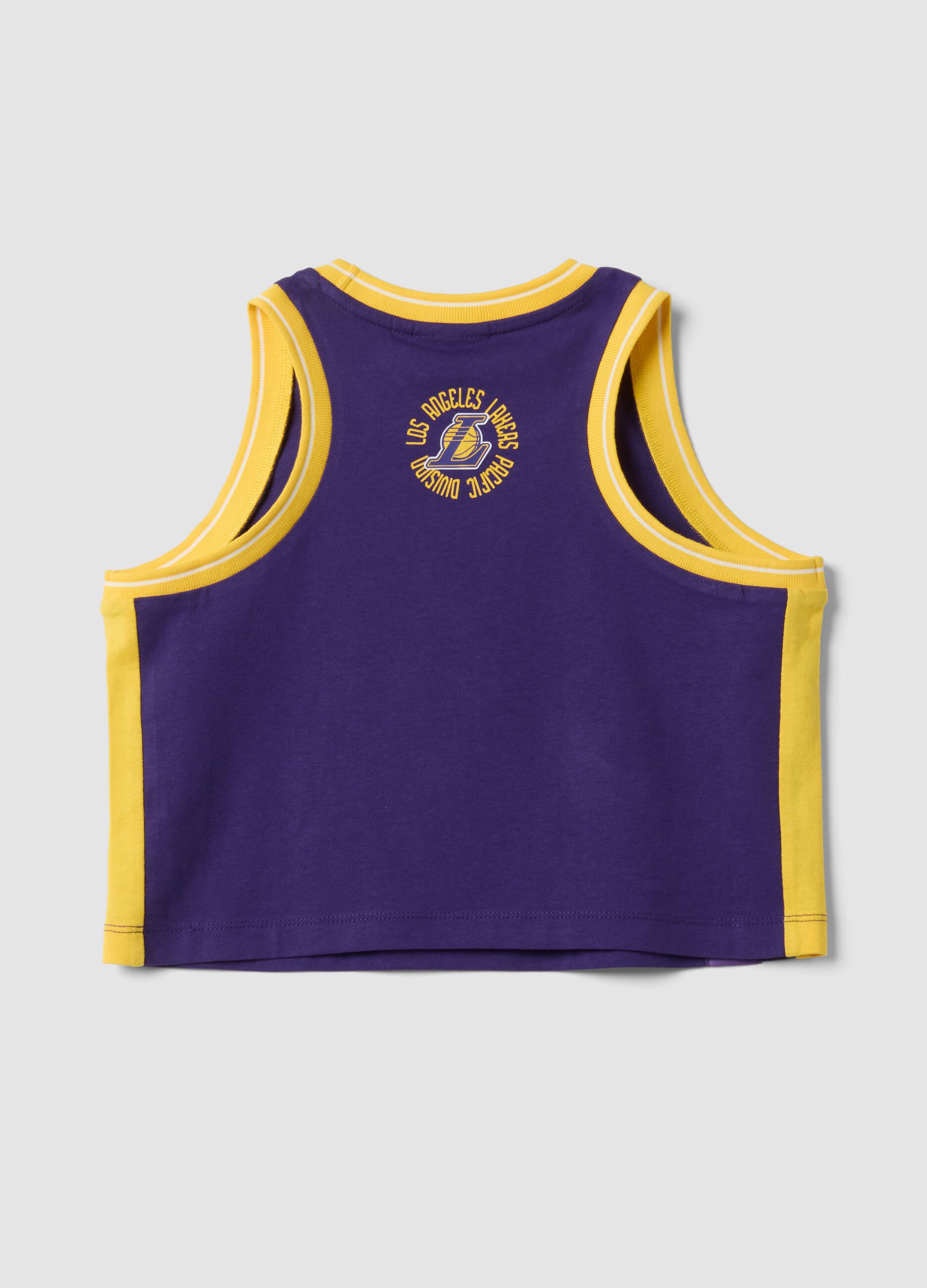 Purple pure cotton tank top