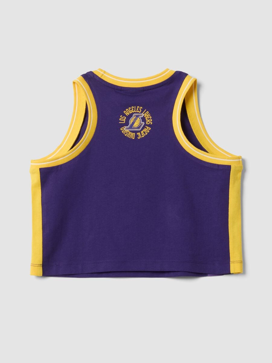 Tank top viola in puro cotone fitted_4