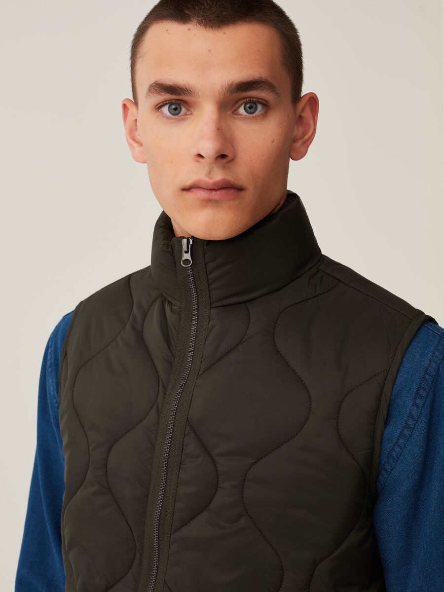 Gilet ultralight trapuntato full-zip_1