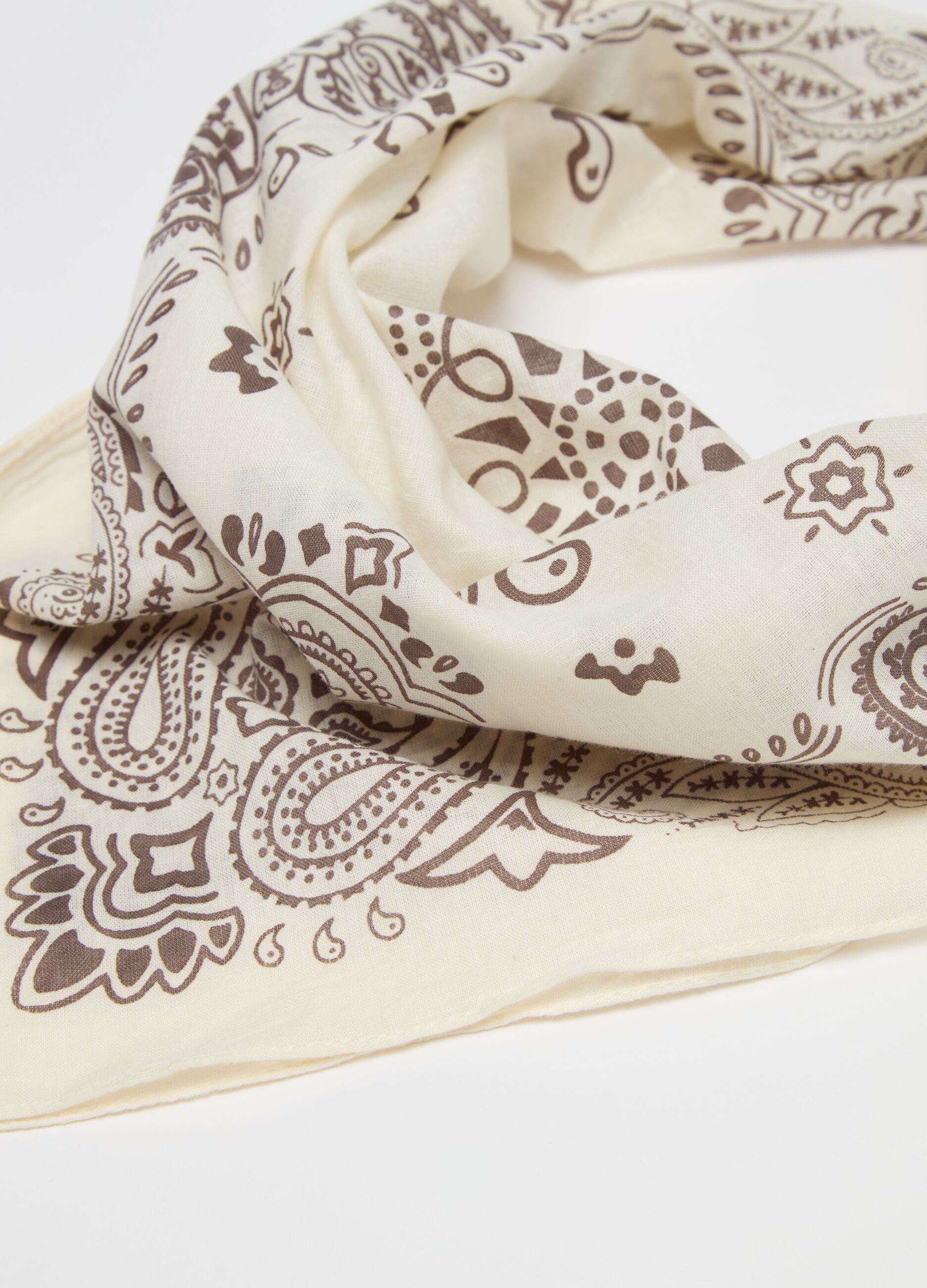 Pashmina in cotone stampa bandana