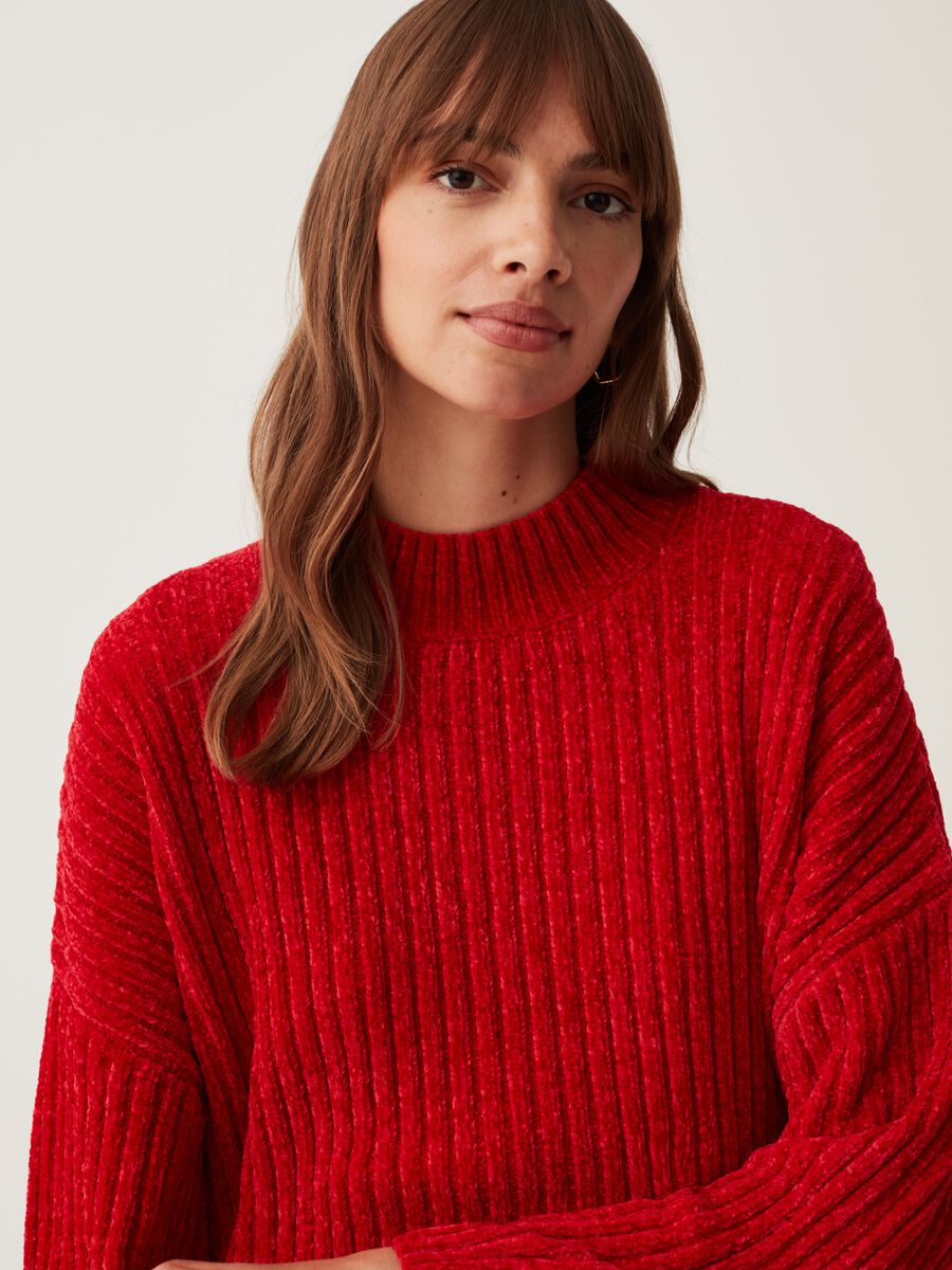 Pullover in ciniglia a coste_1