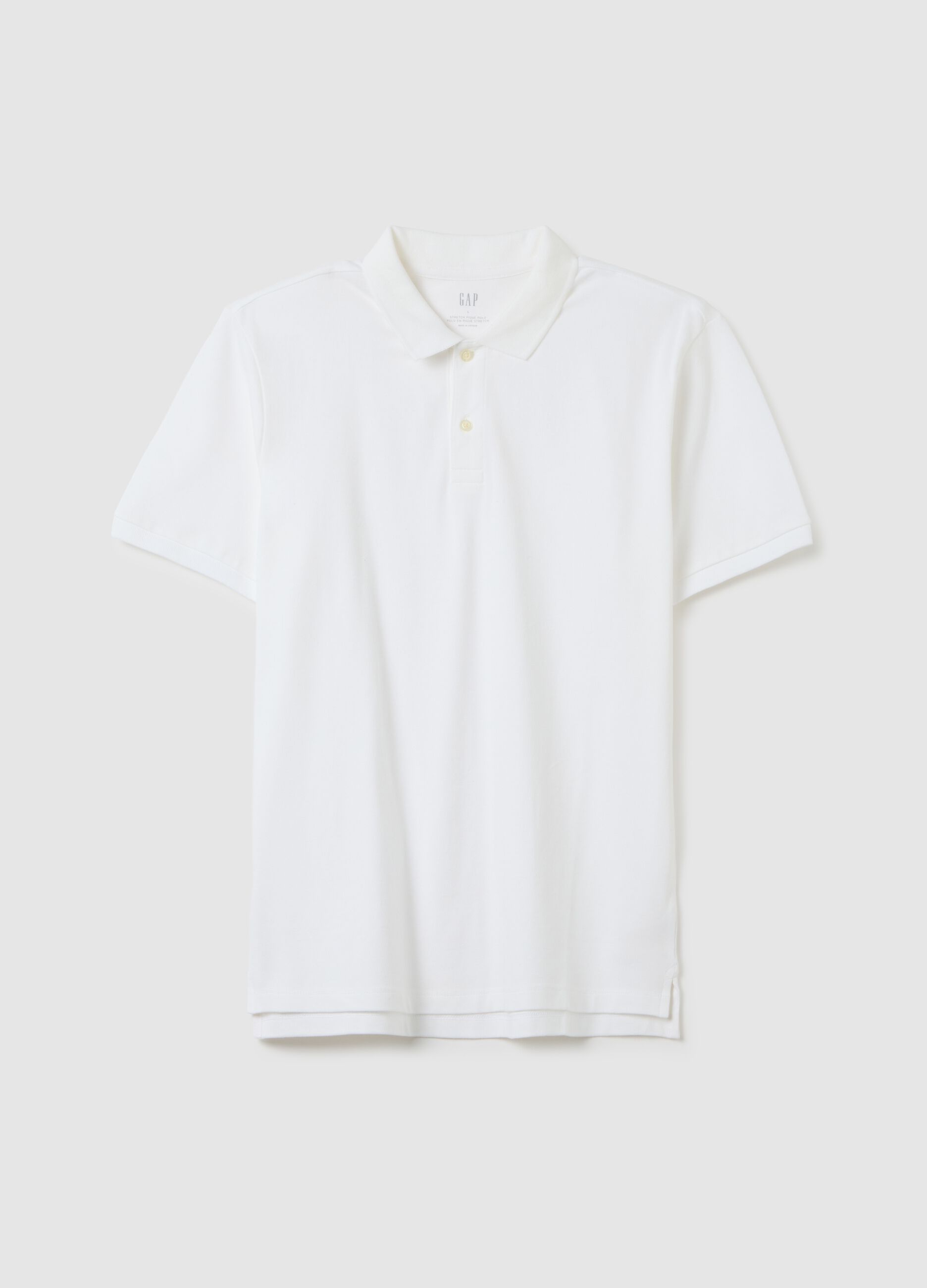 Stretch piquet polo shirt