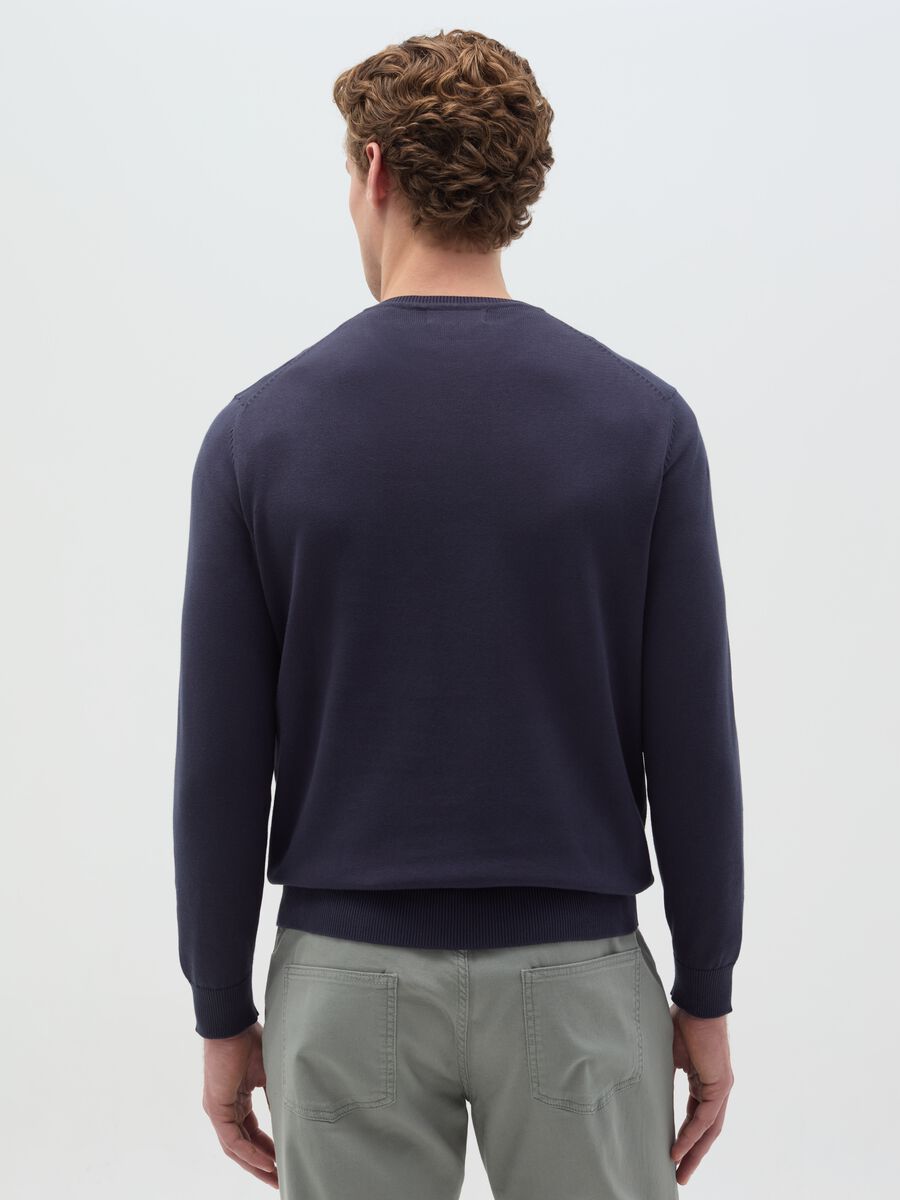 Cotton pullover with round neck_3