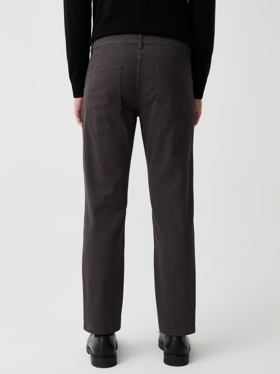 Regular-fit trousers with micro pattern_2