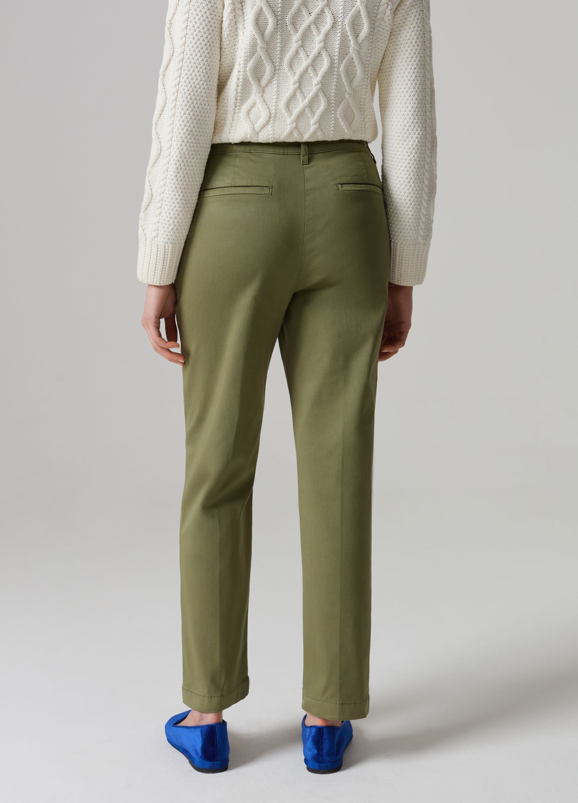 Pantalone chino in cotone stretch