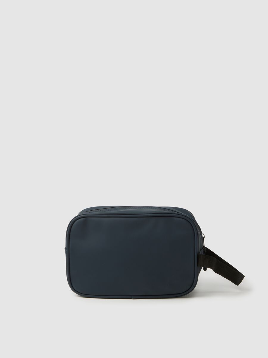 Borsa nera in tessuto misto_1