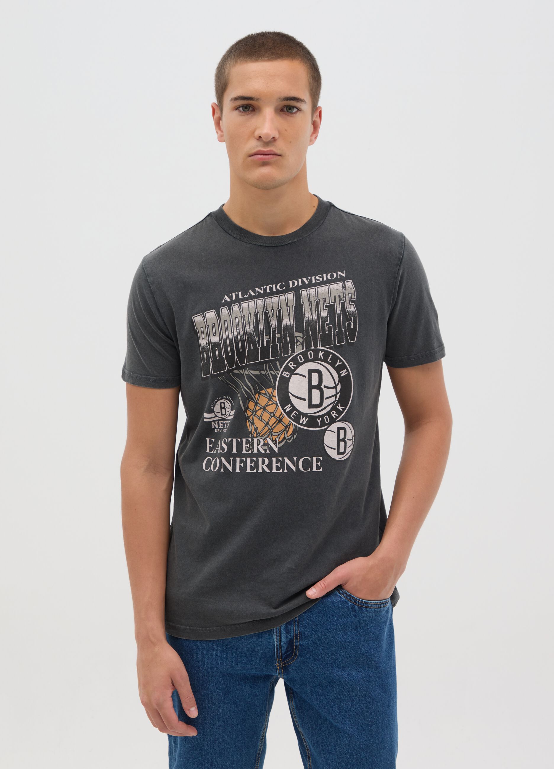 Brooklyn Nets Short Sleeve Cotton T-shirt