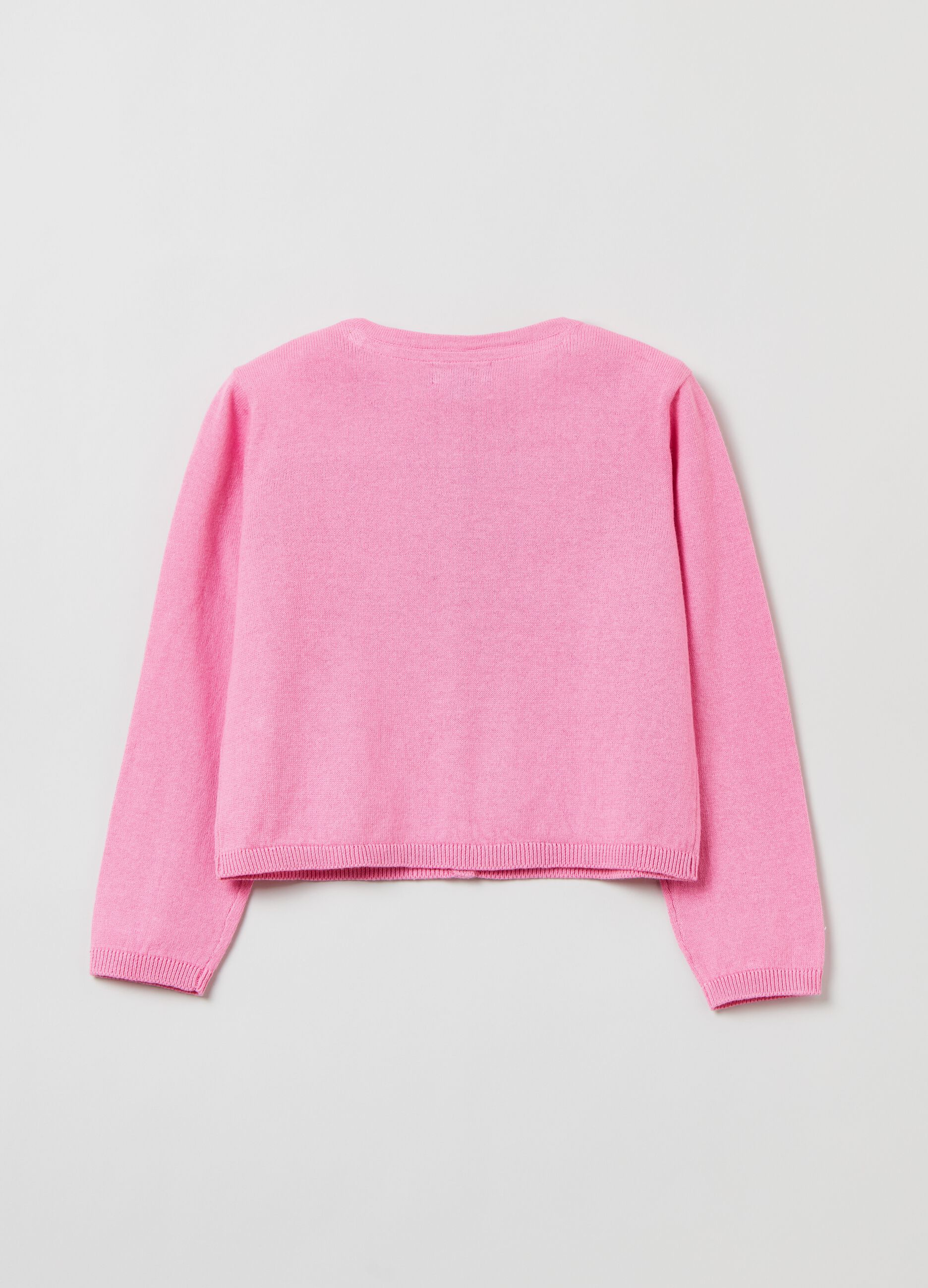 Cardigan in cotone tinta unita_1
