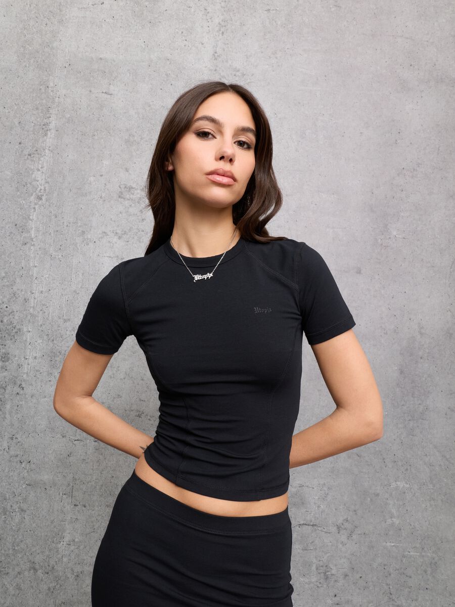 Fitted Logo T-shirt Black_2