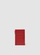 Red genuine leather zip wallet_1