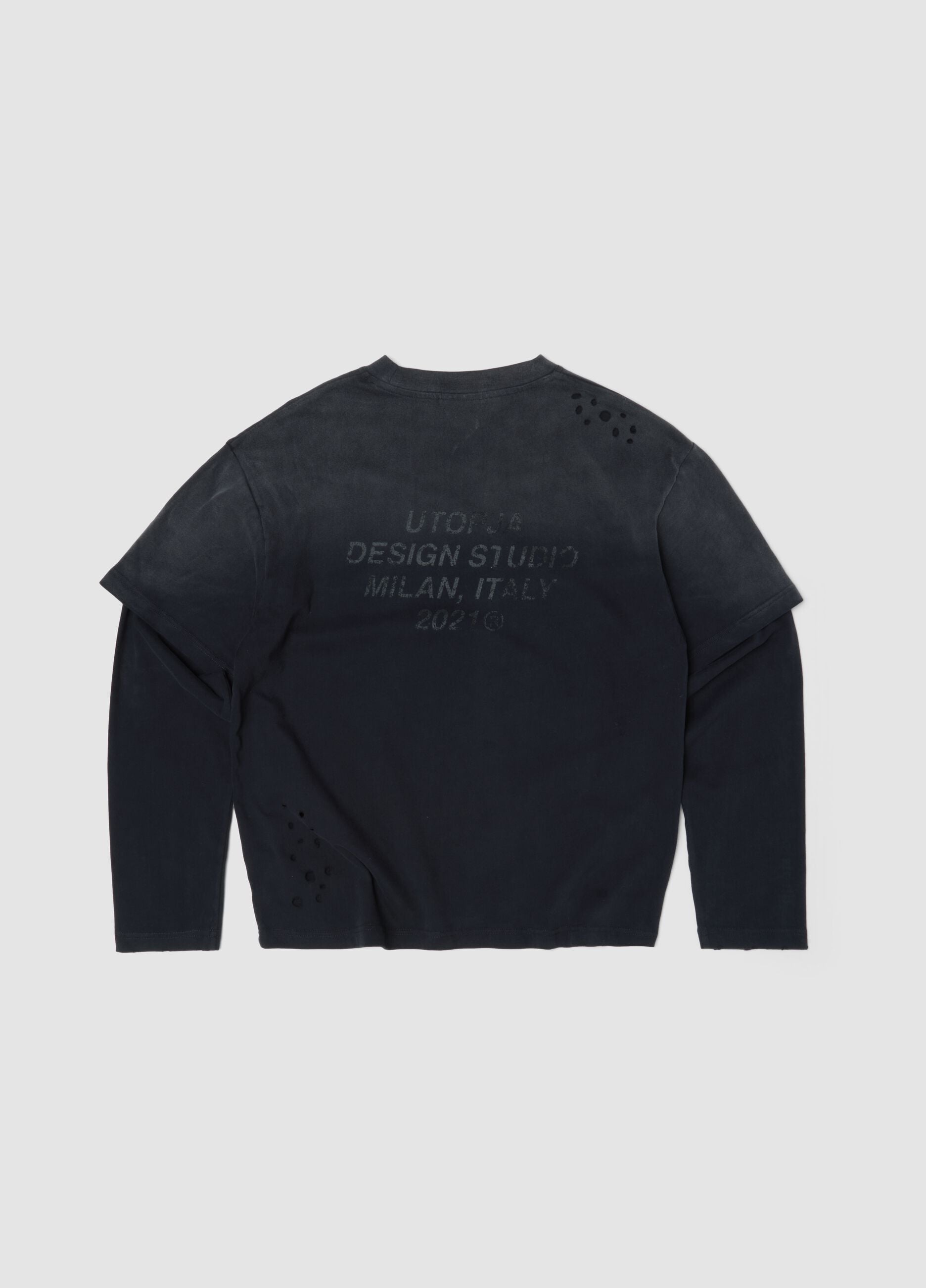 Double Longsleeve Sunfaded Black