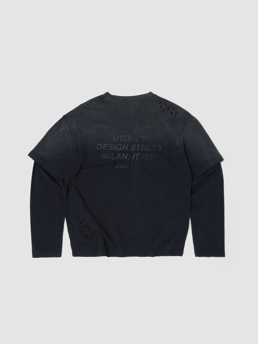 Double Longsleeve Sunfaded Black_5