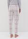 Fleece pyjama trousers with check pattern_3
