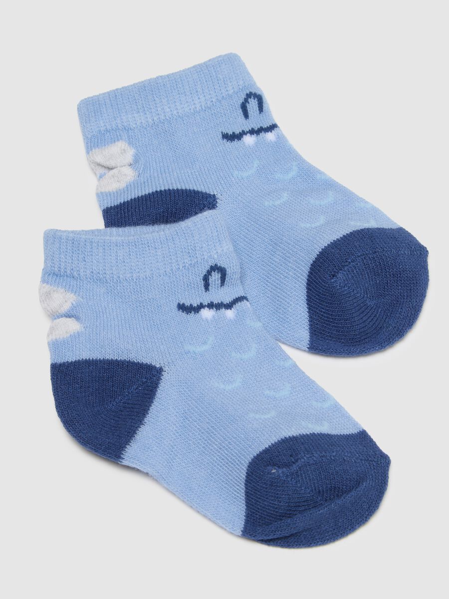 Tripack calze in misto cotone multicolor da neonato con disegni_2