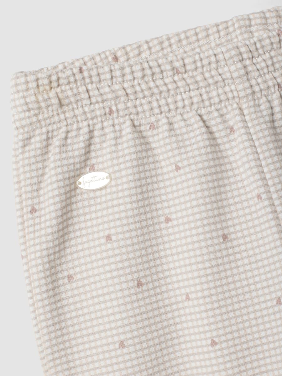 White and beige pure organic cotton set with squirrel embroidery_2