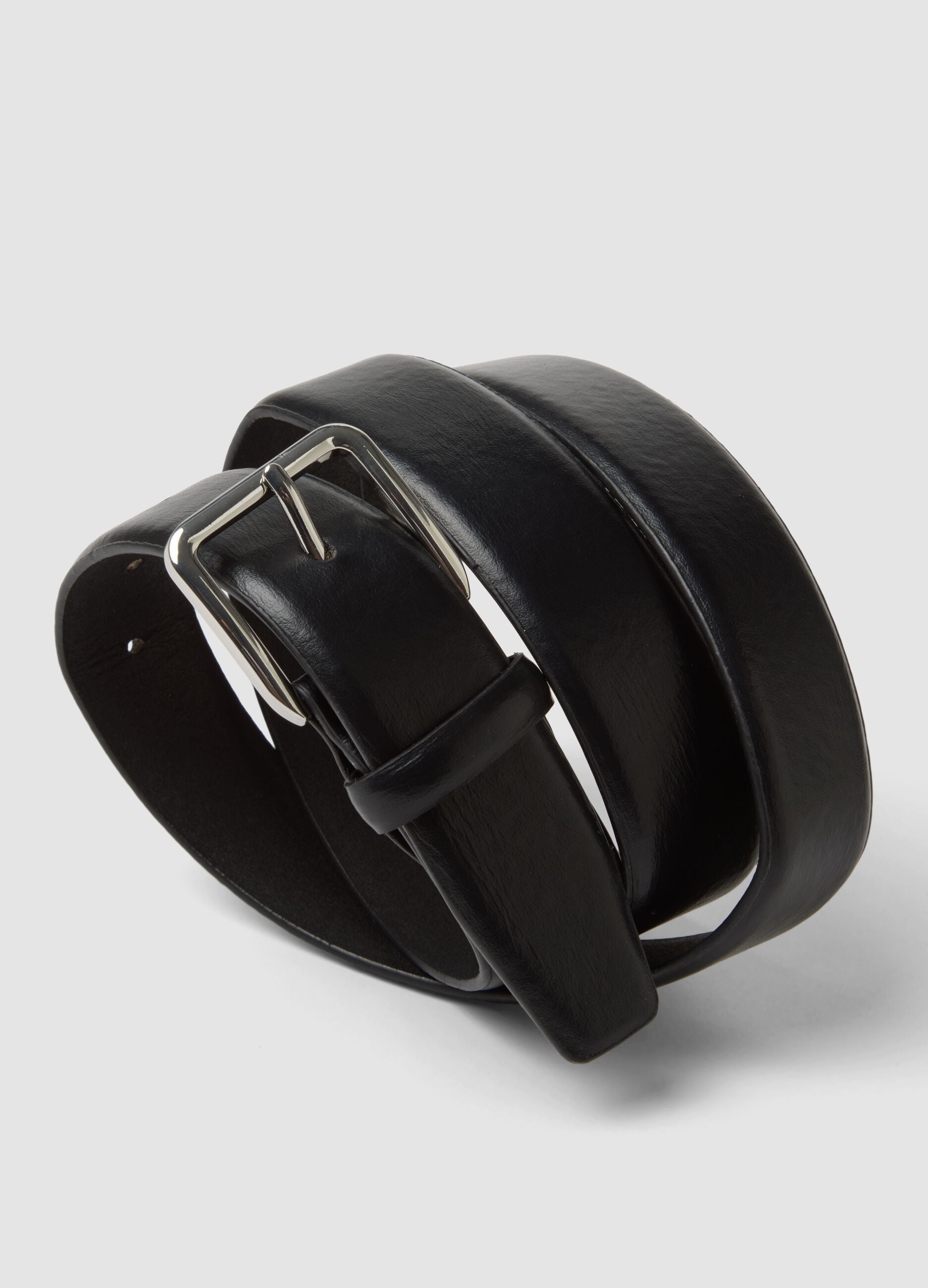 Black belt with metal buckle